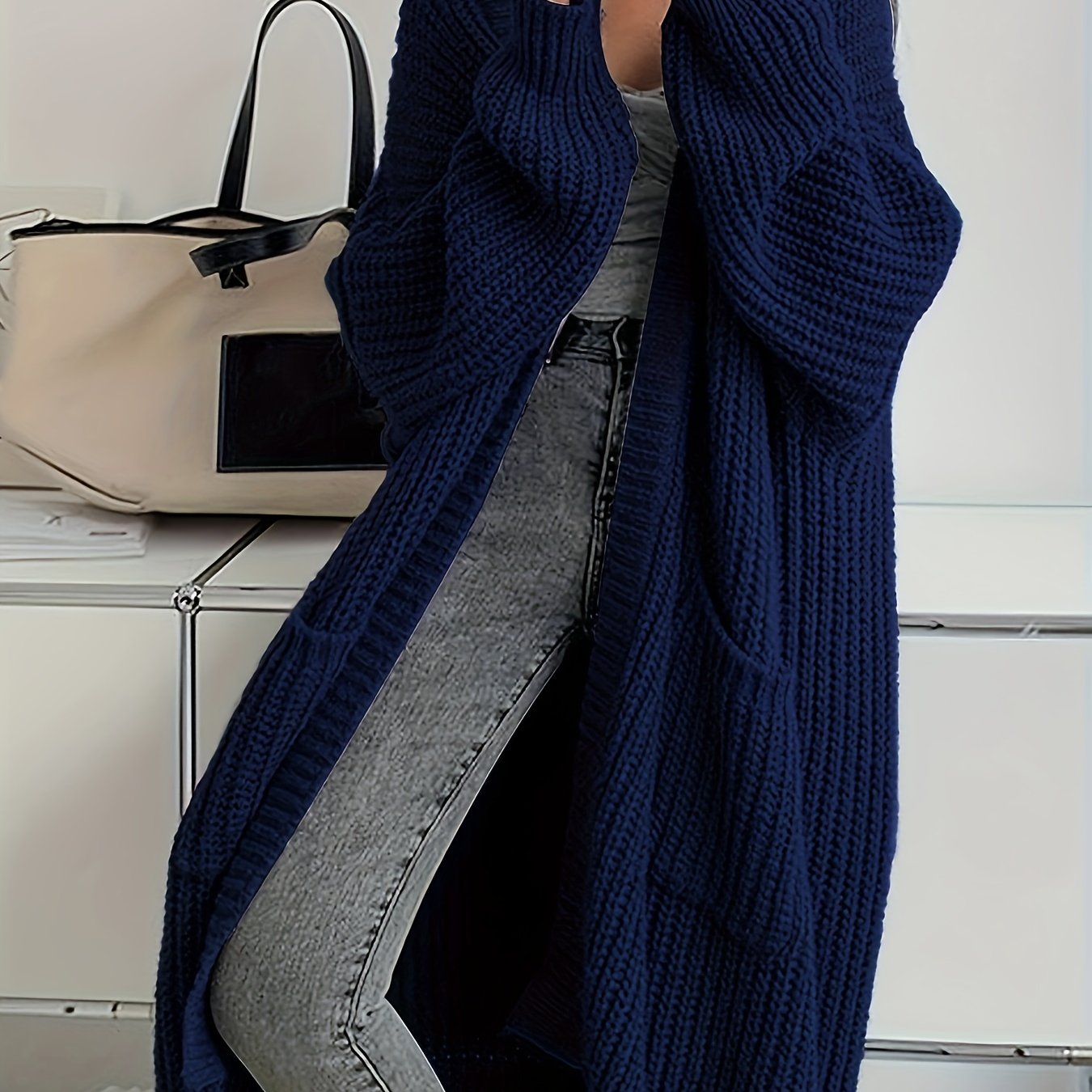 Long Open Front Cardigan