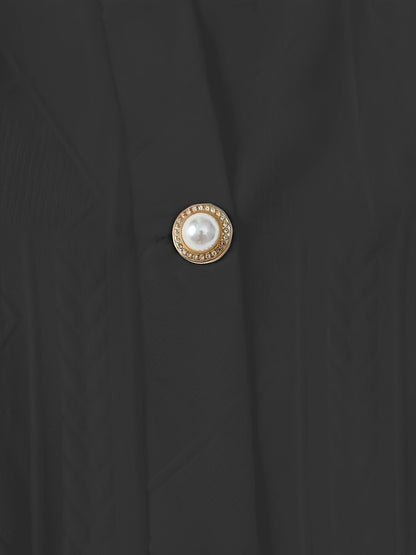 Textured Beaded Button Jacket