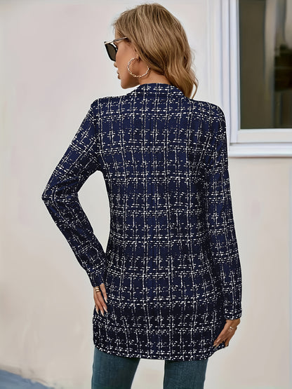 Colorblock Open Front Blazer