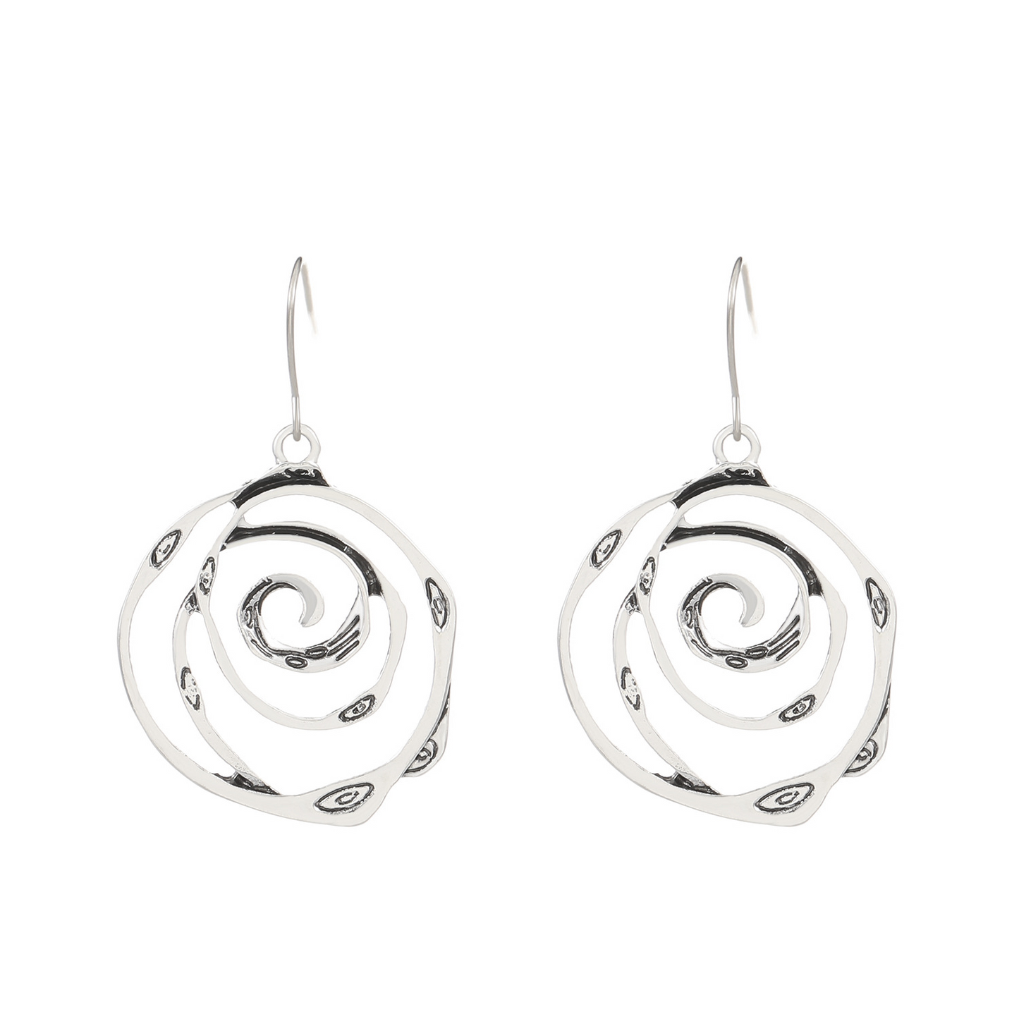 Amora – Vintage Maze Silver Earrings