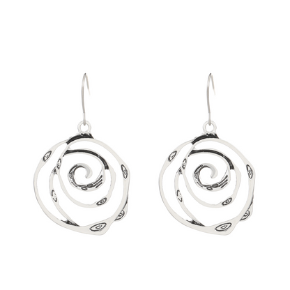 Amora – Vintage Maze Silver Earrings
