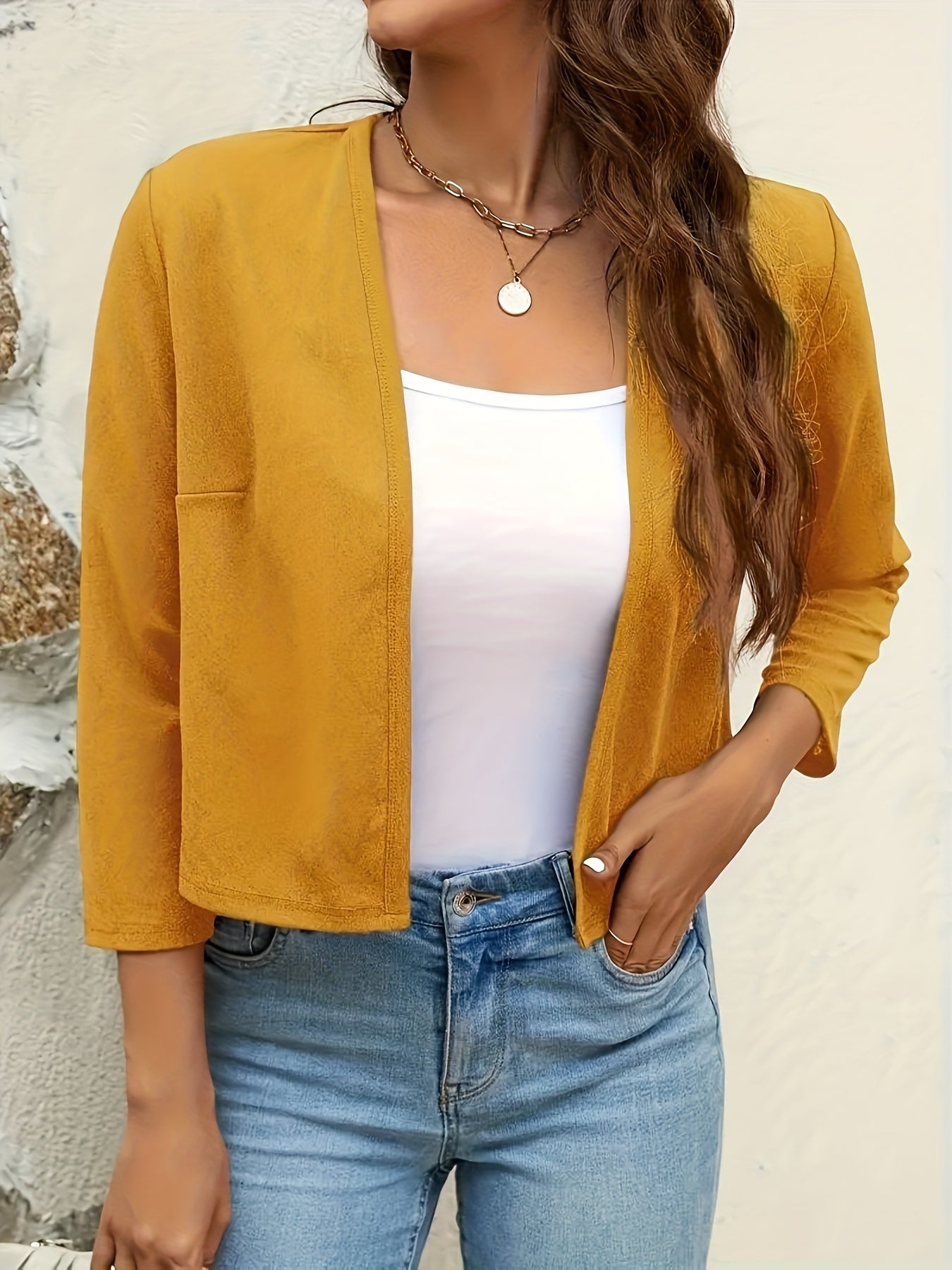 Open Front Cardigan Blazer