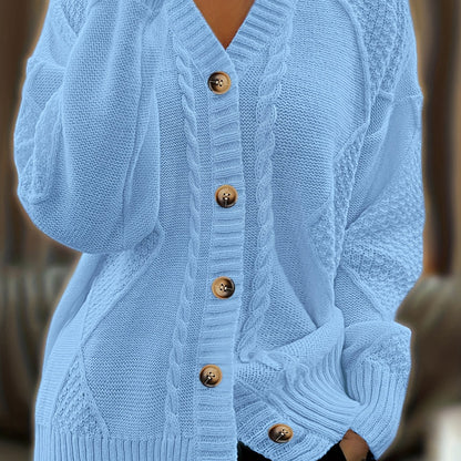 Essential V-Neck Knit Cardigan