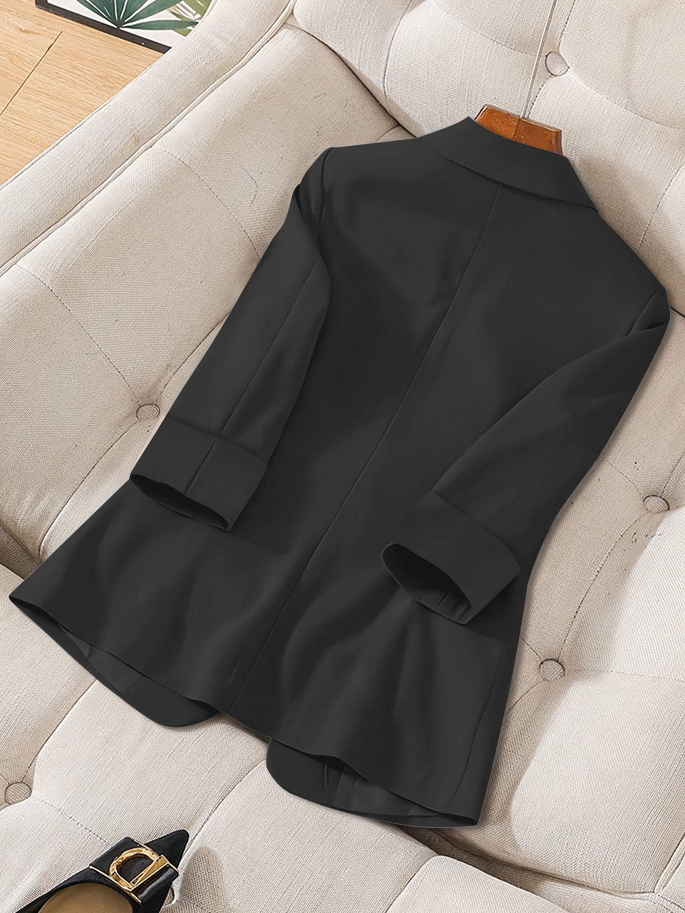 Casual Button-Front Blazer