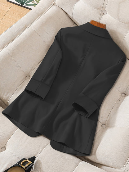 Casual Button-Front Blazer