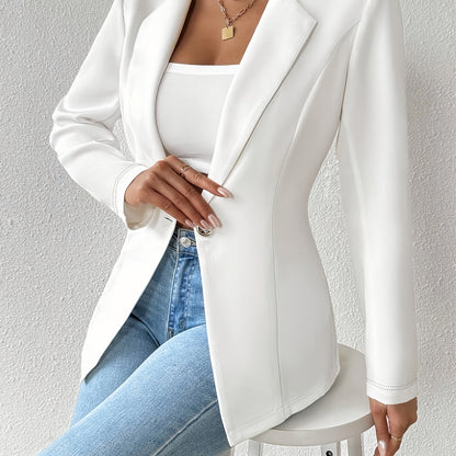 Single-Button Casual Blazer