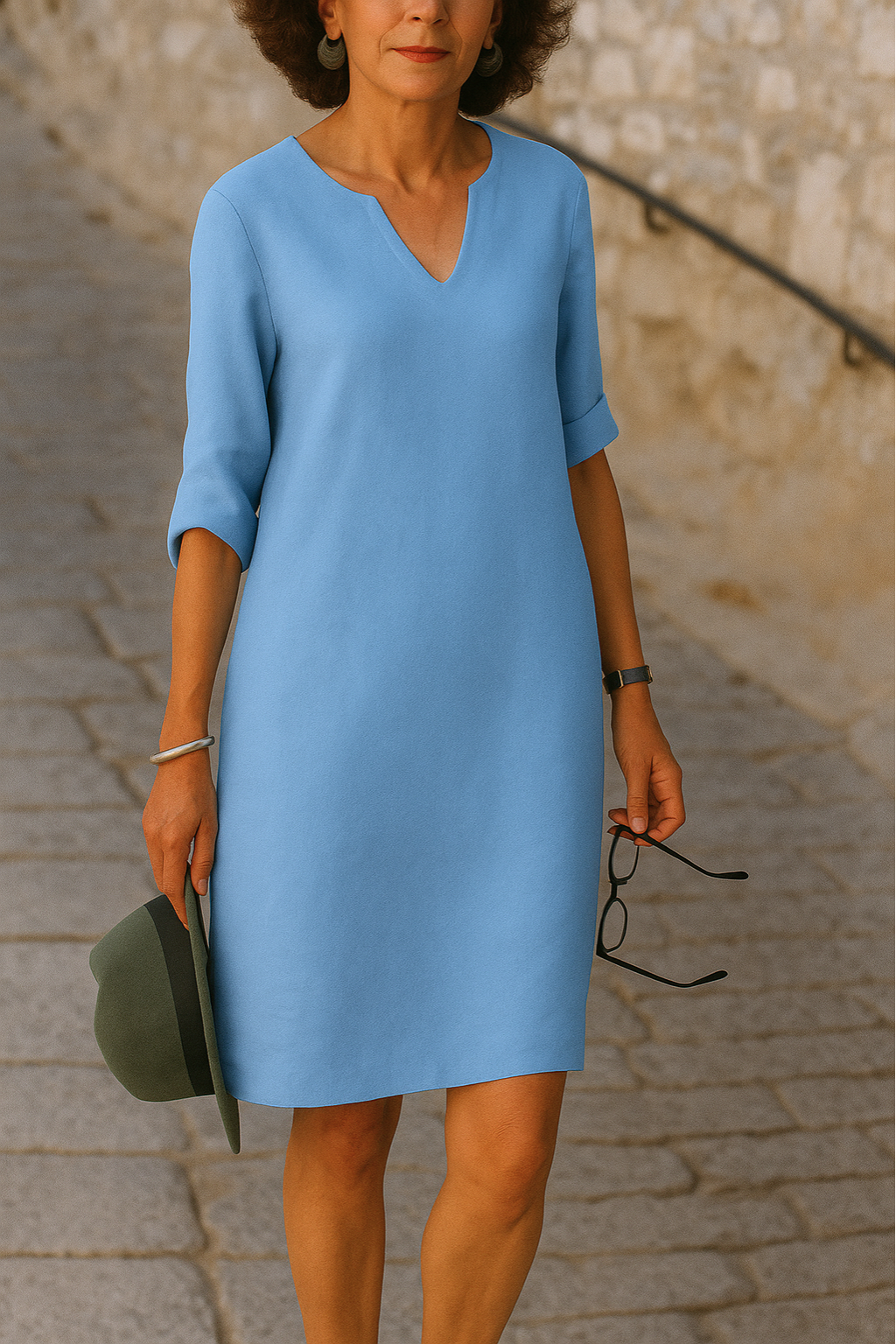 Elegant V-neck Dress