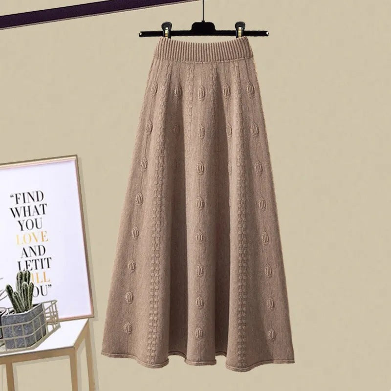 Casual Sweatshirt and Skirt Set