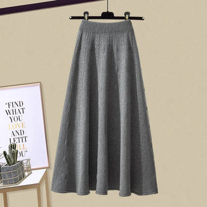Casual Sweatshirt and Skirt Set