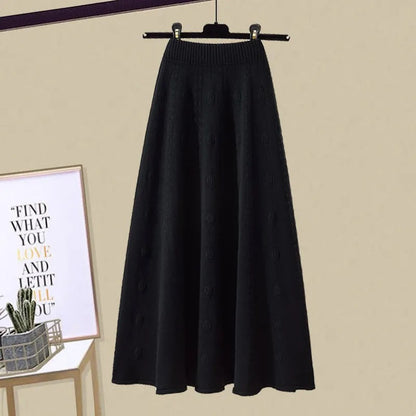 Casual Sweatshirt and Skirt Set