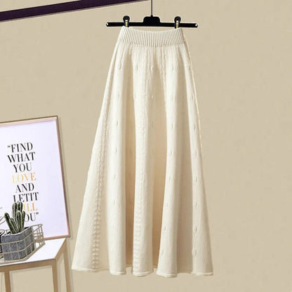 Casual Sweatshirt and Skirt Set