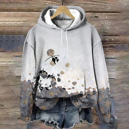 Harajuku Floral Hoodie Sweater