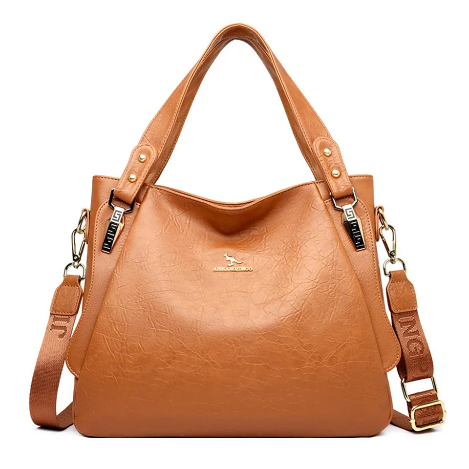 Vintage Leather Tote Bag