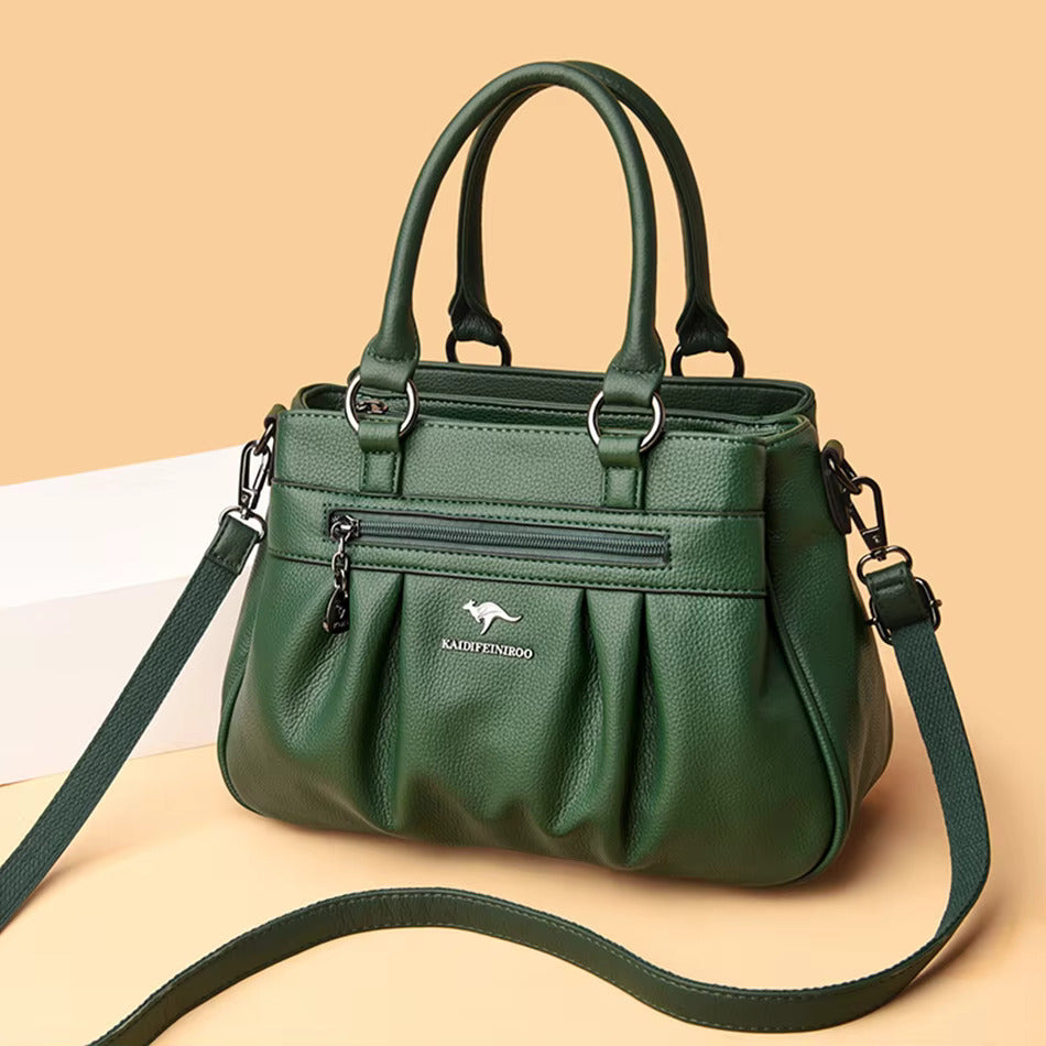 Soft Leather Shopper Tote