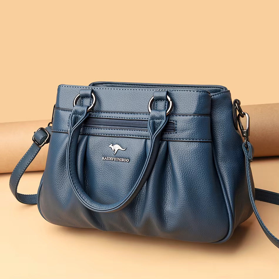 Soft Leather Shopper Tote