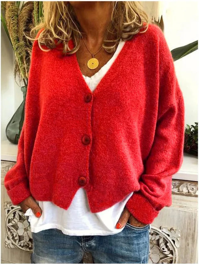 Spring Printed Knit Sweater