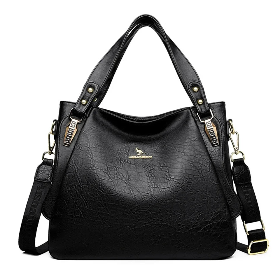 Vintage Leather Tote Bag