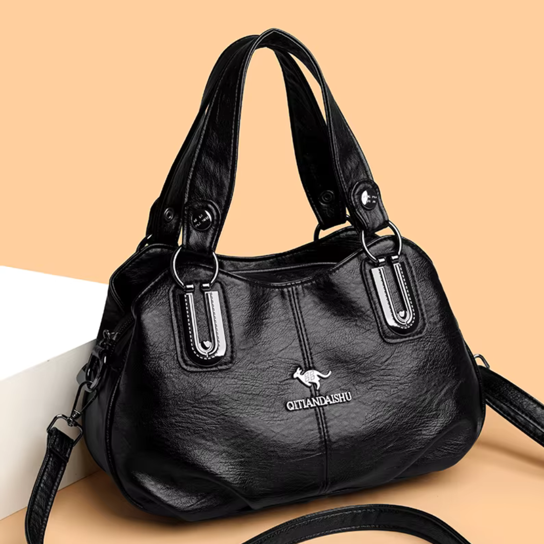 Soft Leather Dome Tote
