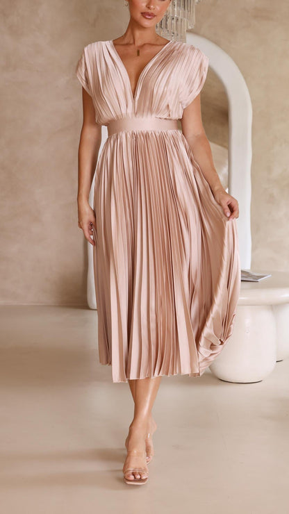 Elegant Pleated Dress
