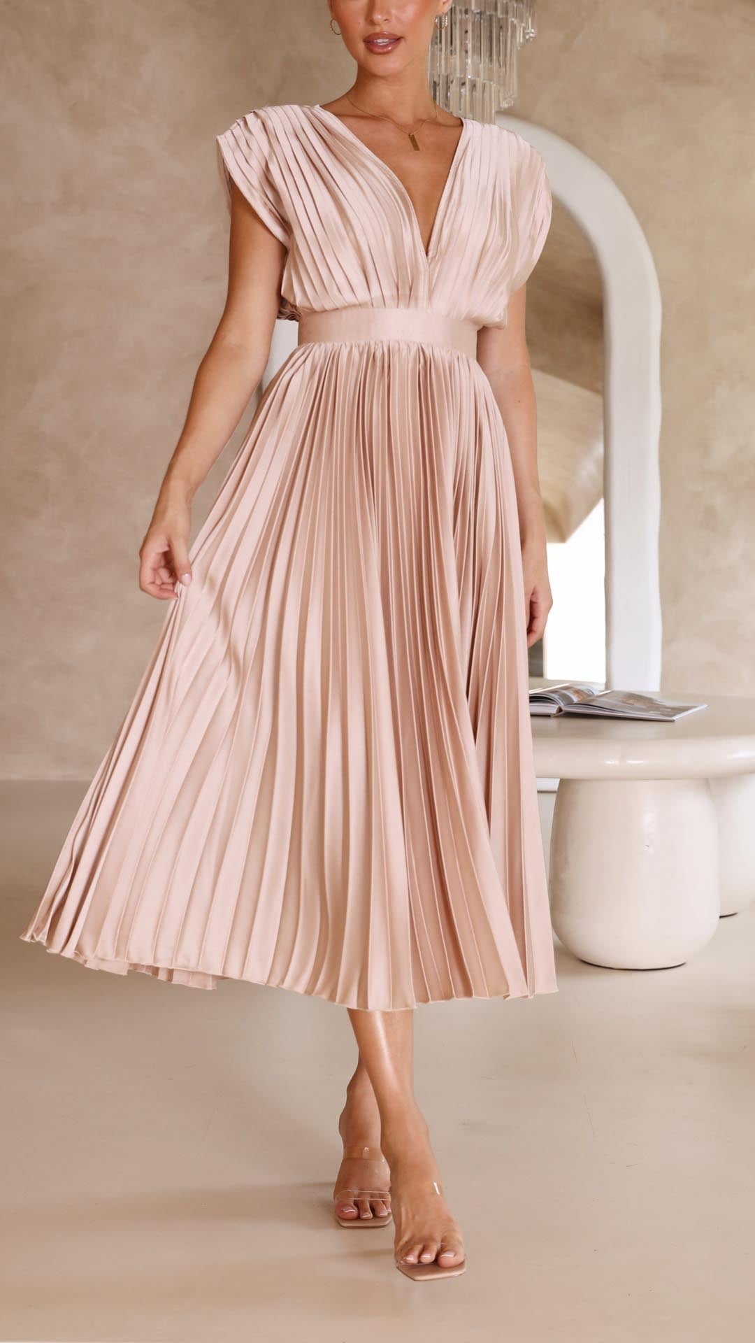Elegant Pleated Dress