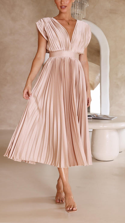 Elegant Pleated Dress