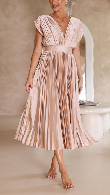 Elegant Pleated Dress