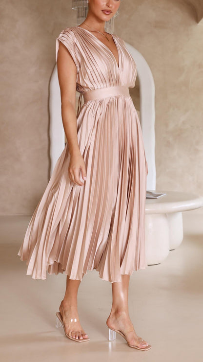 Elegant Pleated Dress