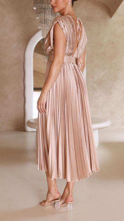 Elegant Pleated Dress