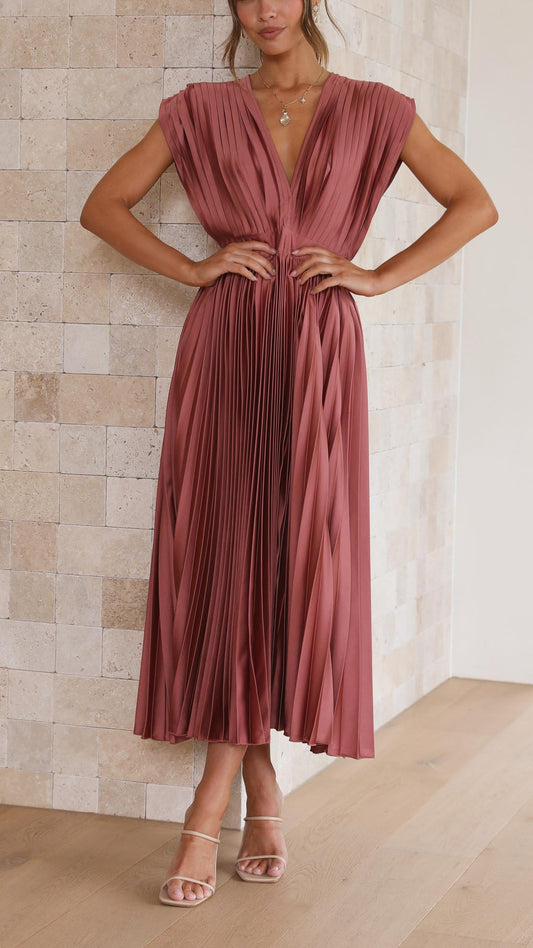 Elegant Pleated Dress