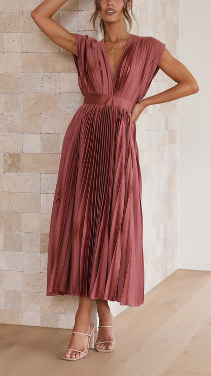 Elegant Pleated Dress