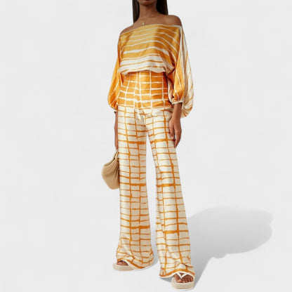 Vibrant Elegance Two-Piece Set
