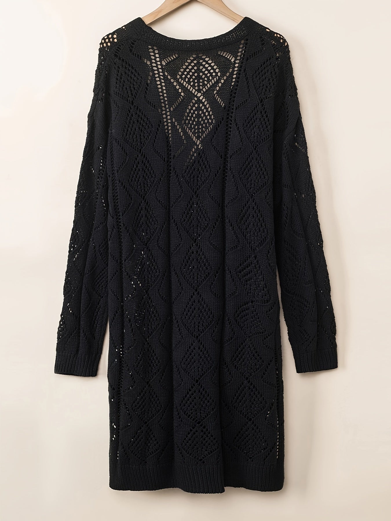 Stretchy V-Neck Knit Cardigan