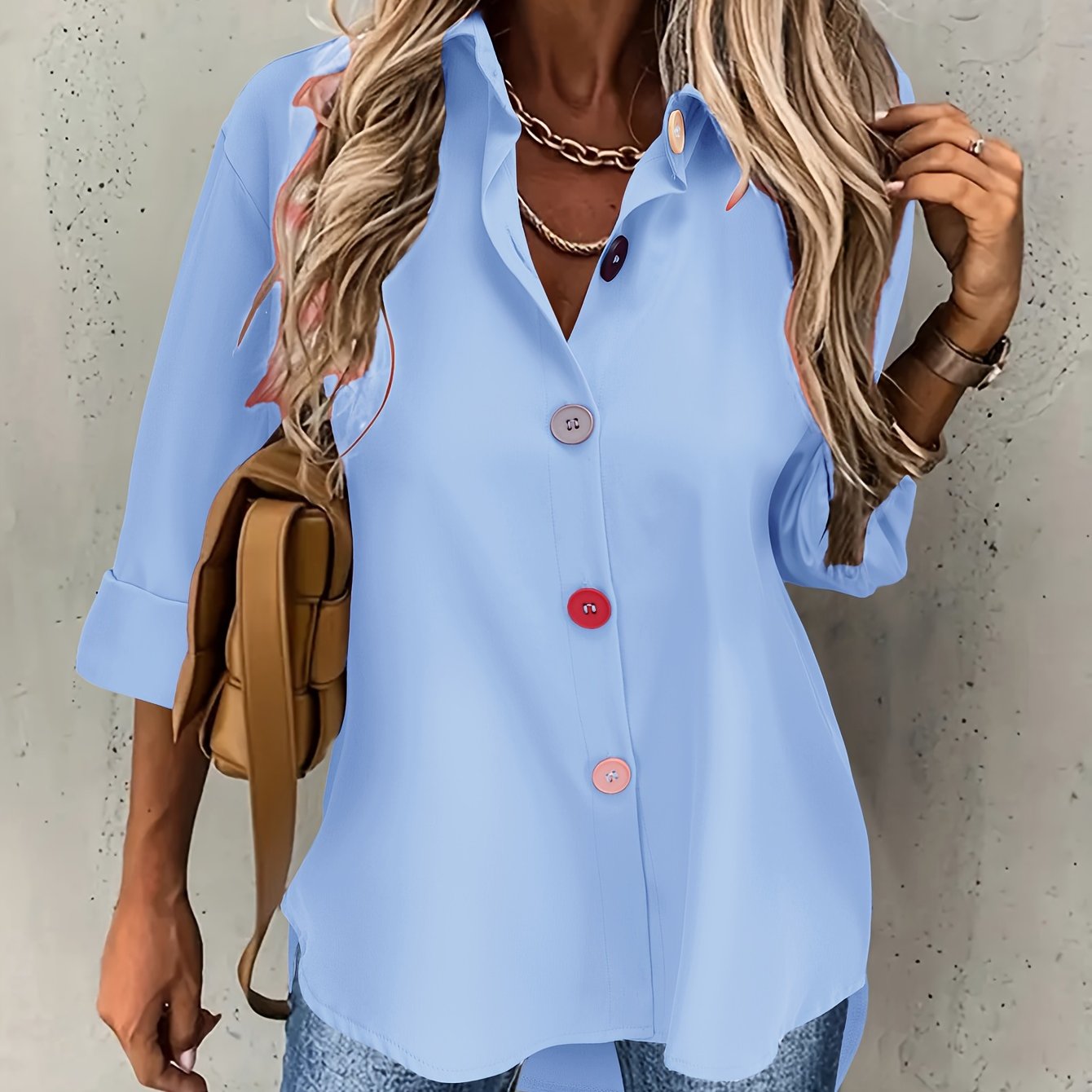 Elegant Button-Front Blouse