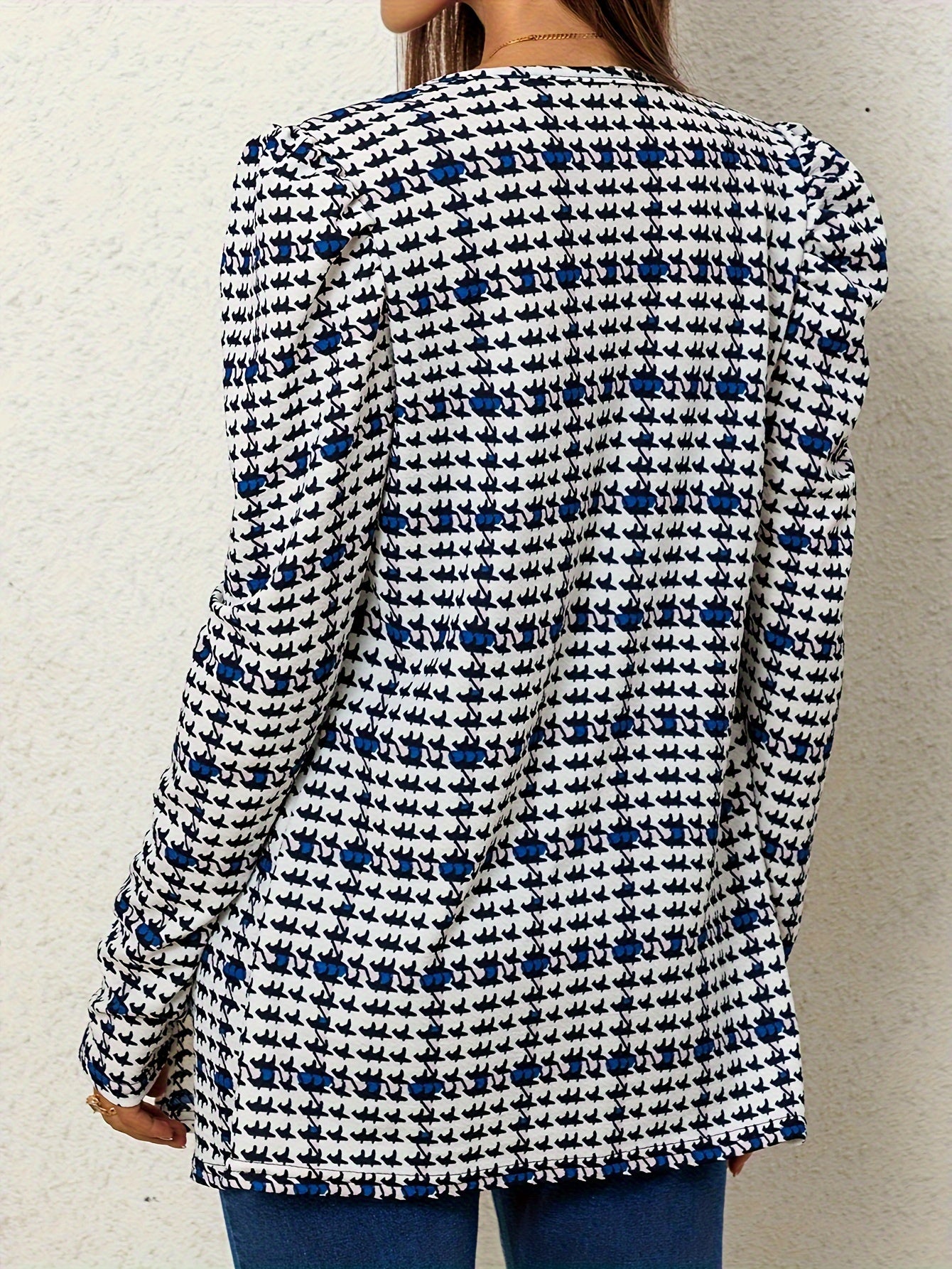 Leopard Print Open Front Jacket