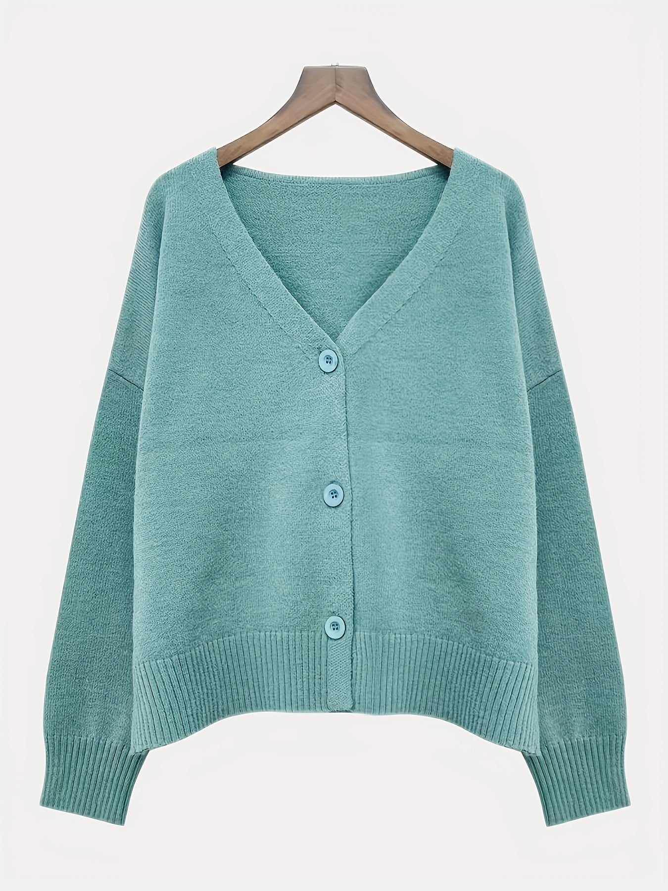 Vibrant V-Neck Knit Cardigan