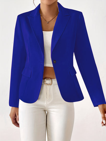 Classic Button Front Blazer