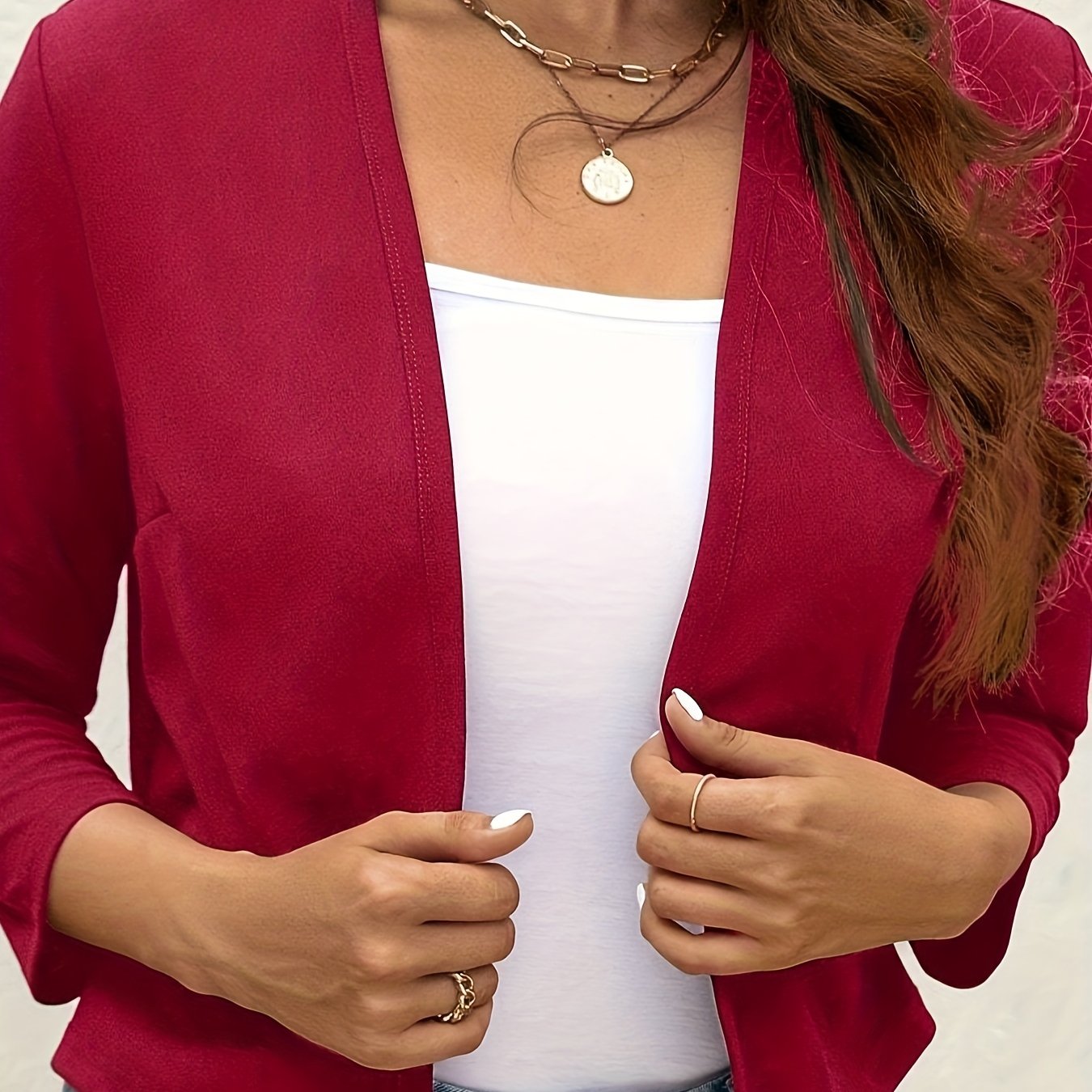 Open Front Cardigan Blazer