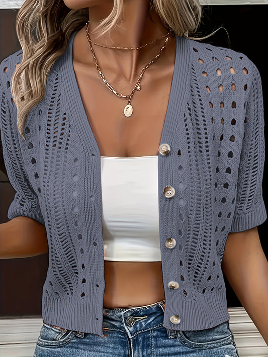 Short-Sleeve Cardigan