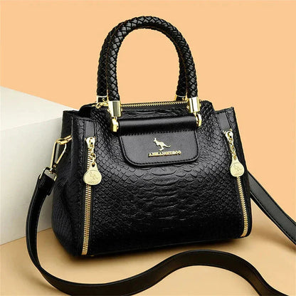 Printed Leather Mini Satchel