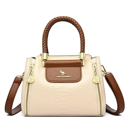 Printed Leather Mini Satchel