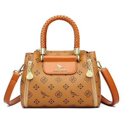 Printed Leather Mini Satchel