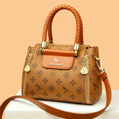 Printed Leather Mini Satchel