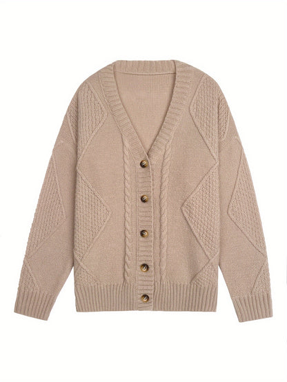 Essential V-Neck Knit Cardigan