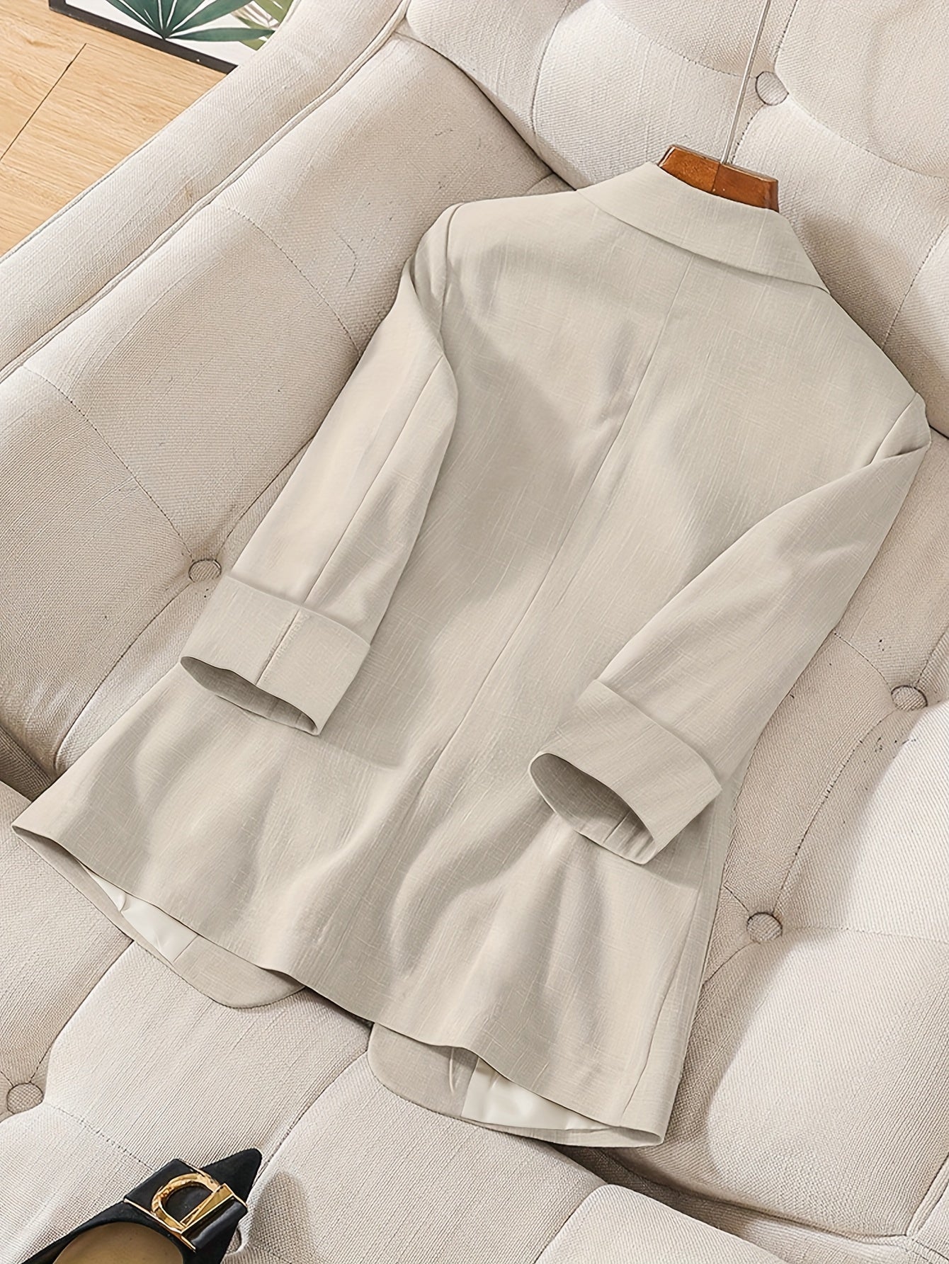 Casual Button-Front Blazer