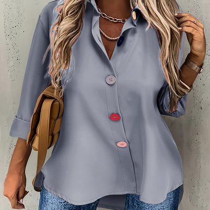 Elegant Button-Front Blouse