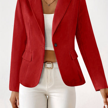 Classic Button Front Blazer