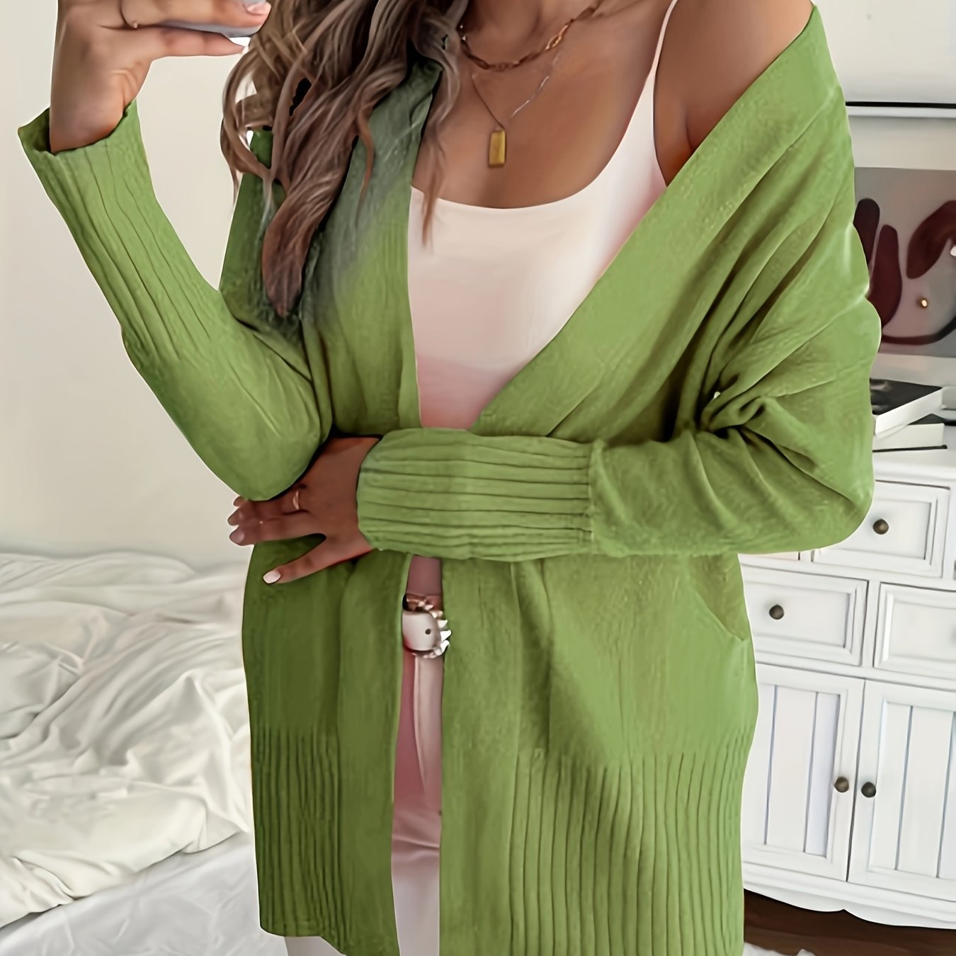 Cozy Knit V-Neck Cardigan