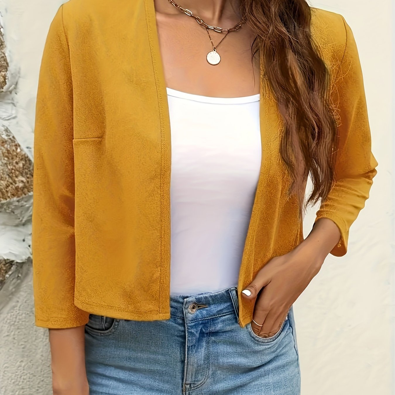 Open Front Cardigan Blazer