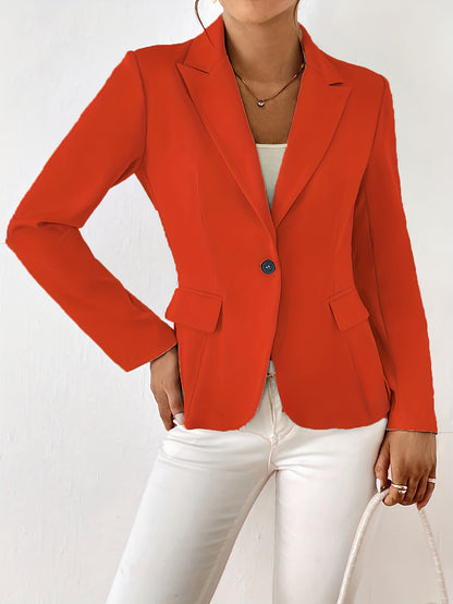 Classic Button Front Blazer