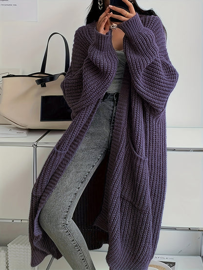 Long Open Front Cardigan